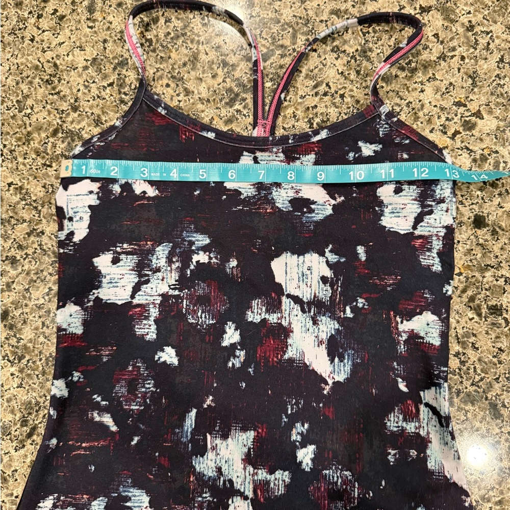 lululemon athletica Black and White Patterned Thank Top